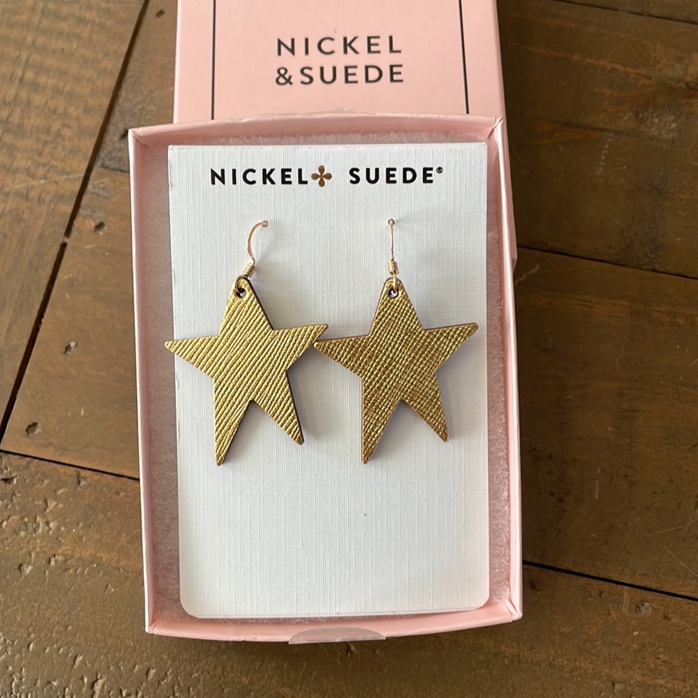 Nickel & Suede earrings